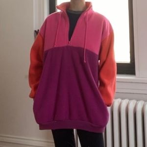 Vintage Super 80s Neon Fleece! 🐠⭐️❄️